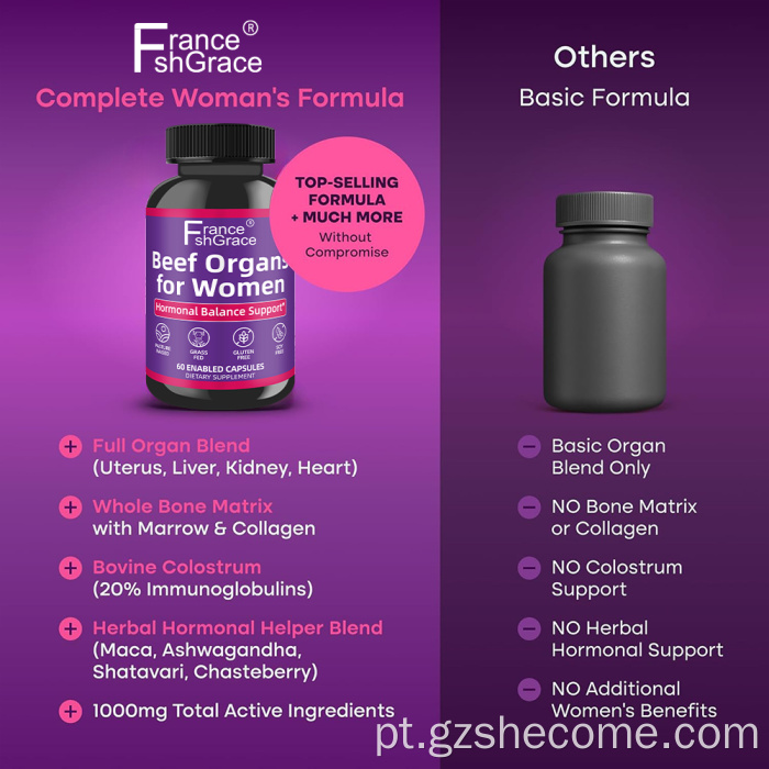 Suplemento de órgão de carne primal feminino recém-chegado